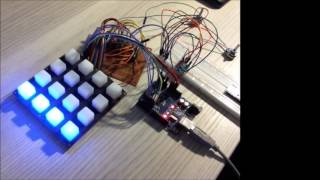 Button Pad 4x4  Arduino  Making music [upl. by Atinihs]