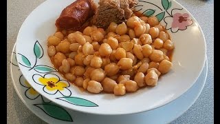 POTAJE DE GARBANZOS CON HABICHUELAS TERNERA Y CHORIZO [upl. by Mirabel]