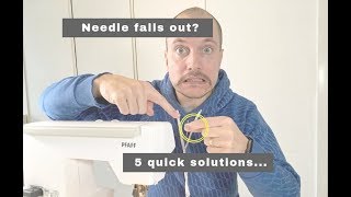 Sewing Machine Needle Falling Out Heres why and what you can do [upl. by Kironde]