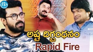 Harish Shankar Rapid Fire Questions To Ram Charan amp Arvind Swamy  Dhruva Special Interview [upl. by Pattani]