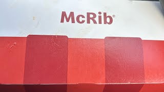 Here is my review on the Mc ribs from McDonald 👍mcdonalds food youtube [upl. by Cence]