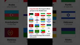 Linguistically the largest ethnic groups in the Middle East [upl. by Drusus701]