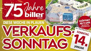 Verkaufsoffener Sonntag am 14 Januar 2024 bei biller in Plauen [upl. by Coltson518]