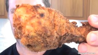 KFC FRIED CHICKEN RECIPE  Gregs Kitchen [upl. by Zilef]