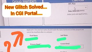 How to solve New Glitch in CGI Portal US VISA CGI Portal New problem Solved Subscribe [upl. by Pattie]