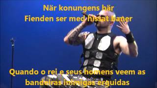 Sabaton  Karolinens Bön Lyrics Svenska  Português [upl. by Chiquia448]