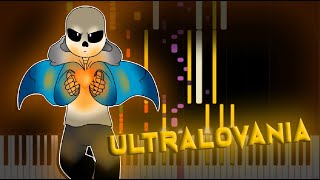 Ultratale Ultralovania Victory ▶ Synthesia  Piano [upl. by Nwotna873]