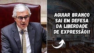 AGUIAR BRANCO DEIXA RECADO SOBRE LIBERDADE DE EXPRESSÃO REAÇÃO [upl. by Nath151]