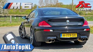 BMW M6 V10 E63 REVIEW on AUTOBAHN NO SPEED LIMIT by AutoTopNL [upl. by Goldberg]