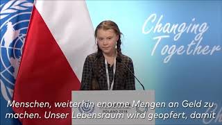 15Jährige Klimaaktivistin Greta Thunberg stiehlt bei Klimakonferenz in Kattowitz allen die Show [upl. by Nilrev809]