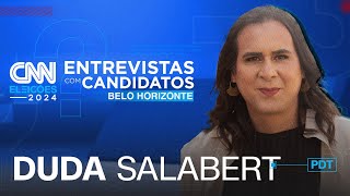 Duda Salabert PDT  CNN Eleições entrevistas com candidatos  Belo Horizonte [upl. by Russian771]