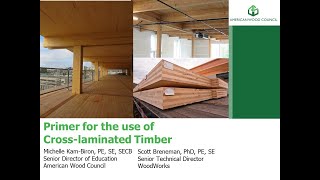 Primer for the Use of CrossLaminated Timber [upl. by Ynnavoeg]