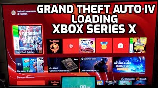 GRAND THEFT AUTO IV loading on XBOX SERIES X [upl. by Rise347]