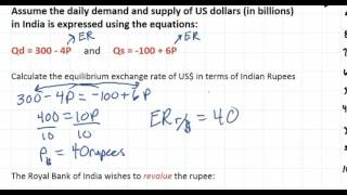 Calculating Exchange Rates from Linear Equations  part 1 [upl. by Brennan363]