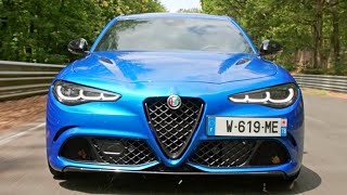 2024 Alfa Romeo Giulia Quadrifoglio  Exhaust Sound amp Track Driving [upl. by Houlberg]