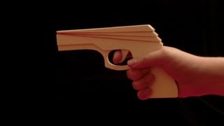 3 shot Stepupaction rubber band gun [upl. by Ojibbob343]