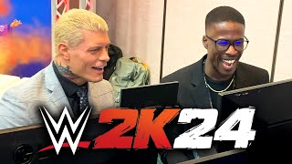 I Played WWE 2K24 vs CODY RHODES [upl. by Mandler694]