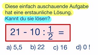 Diese einfach ausschauende Aufgabe hat eine erstaunliche Lösung Kannst du sie lösen [upl. by Jollenta446]