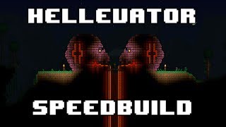 SPEEDBUILD  Terraria HELLEVATOR [upl. by Civ6]