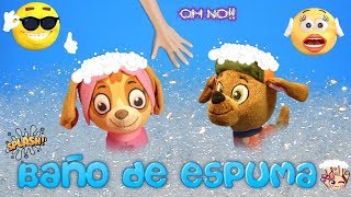 Patrulla Canina Juguetes en español🐾 Skye y Zuma se dan un baño de espuma [upl. by Sello153]