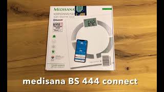 Only Unboxing  medisana BS 444 connect body analysis scale  stainless steel electrodes Timelapse [upl. by Namlak]