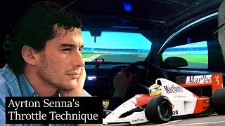 Ayrton Sennas Unique Throttle Technique ANALYSED [upl. by Enelehcim]