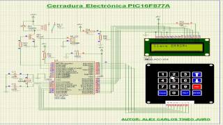 Cerradura Electrónica PIC16F877A [upl. by Malas]