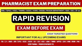 PHARMACIST EXAM PREPARATION  TSPSC  RRB  MHSRB  DMER  AIIMS  ESIC  HSSC  TNMRB  PRISON etc [upl. by Ujawernalo692]