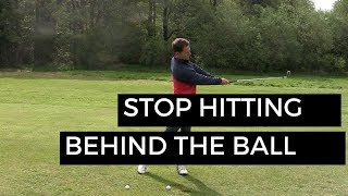 HOW TO STOP HITTING THE GROUND BEHIND THE GOLF BALL [upl. by Marjy]