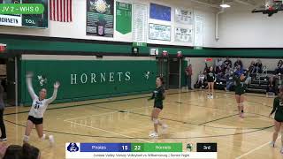 Juniata Valley Volleyball vs Williamsburg Senior Night on HornetTV20 [upl. by Aland]