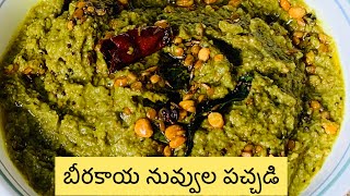 Beerakaya Pachadi in telugu Ridge Gourd chutney Nuvvula Beerakaya pachadiTraditional Indian food [upl. by Carrel]