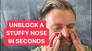 How to UNBLOCK a STUFFY NOSE in SECONDS [upl. by Arta]