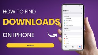 How To Find Downloads On iPhone [upl. by Aehs]