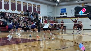 2024 Grantsburg volleyball vs Barron  1026 highlights [upl. by Enyrehtac712]