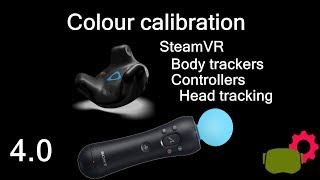 SteamVR Calibration of Colour Trackers for Kinect  Body Tracking for VRChat Head amp Hand Tracking [upl. by Man]