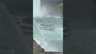 Adventurous boat ride in niagara falls niagarafalls travel [upl. by Annawt78]