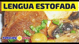 Lengua Estofada Ox Tongue Stew with Mushroom and Olives [upl. by Rimidalg953]