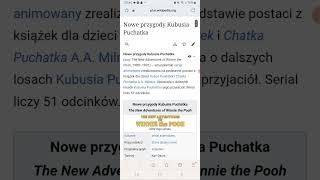 Moja historia seriali animowanych odcinek 3 Nowe Przygody Kubusia Puchatka i Oggy i Kalaruchy [upl. by Notsehc]