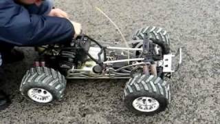 FG Monster Truck 15 OnRoad Test RC Gasoline [upl. by Bensky]