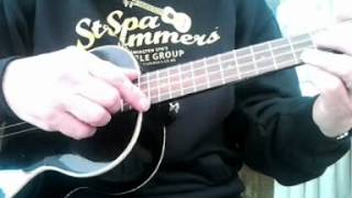 Ukulele split stroke George Formby style Lesson 1 [upl. by Jabon]