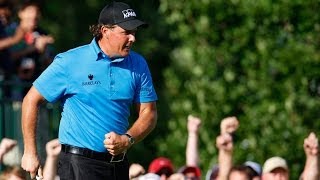 Top 10 Phil Mickelson shots on the PGA TOUR [upl. by Ydniahs]