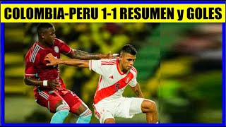 COLOMBIA vs PERU 11 RESUMEN y GOLES AMISTOSO en CARTAGENA [upl. by Steve209]