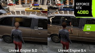 Matrix Awakens Unreal Engine 54 vs Unreal Engine 50  The Ultimate GraphicsPerformance Comparison [upl. by Agnesse]