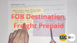 Transportation Costs Part 1  FOB Destination Freight Prepaid [upl. by Neibart]