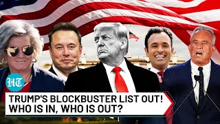 Trump 20 Cabinet List Out Susie Wiles Gets Top Job  Homan As Border Czar  Elon Musk To Get [upl. by Ideih]