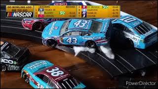 2017 Almirola crash  Nascar stop motion reenactment [upl. by Ramas]