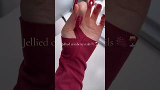 jellied cranberry nails 🍇🍷 viralvideo aesthetic nailart shorts explore [upl. by Iggep]