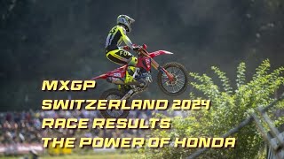 MxGP Switzerland 2024 results Honda domination PreeGrid by WSBK rider Dominique Aegerter [upl. by Maighdiln745]