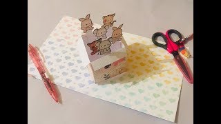 DIY Tarjeta pop up cajita sorpresa cardmakingcajita sorpresaarmabletoda ocasión [upl. by Ailemaj364]