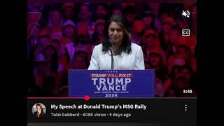 Tulsi Gabbard and Robert Kennedy Jr speak at Madison Square Garden 2024 [upl. by Anaet609]